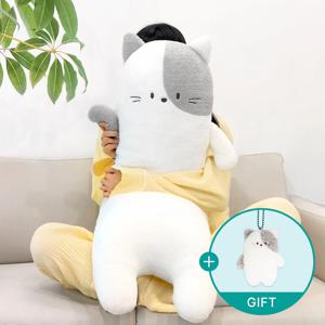 사은품 증정 / 코튼애니 냥이 리우 바디필로우 100cm 고양이 대형 인형 동물 롱 쿠션