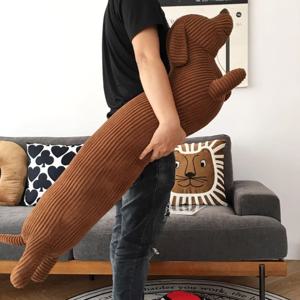 닥스훈트 바디필로우 대형 110cm 캐릭터 긴 쿠션 안고자는 베개 동물 캐릭터 롱