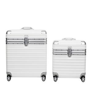 18인치 파일럿 상부개폐형 캐리어 화이트  + 22인치 파일럿 상부개폐형 캐리어 set