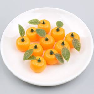 미니 잎사귀 귤 모형 3cm 10개 과일모형