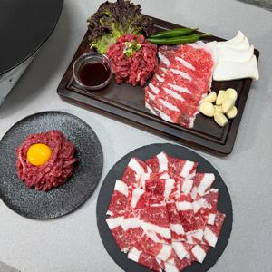 횡성한우 차돌육회쌈 400g 한우육회 특수부위 한끼식사 홈파티 초신선 소고기