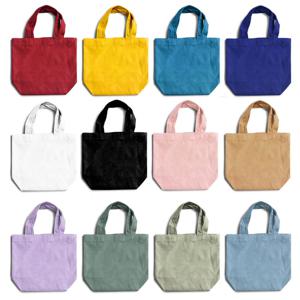 캔버스 미니 에코백 무지 드링크백 12컬러