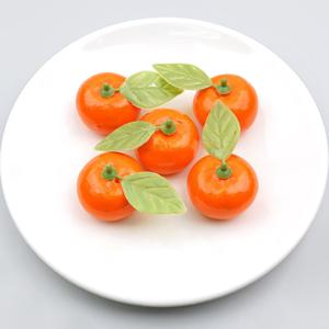 미니 잎사귀 귤 모형 3.7cm 5개 과일모형