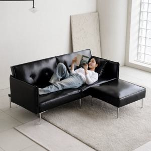 레노 가죽소파 2인 3인 접이식 소파베드