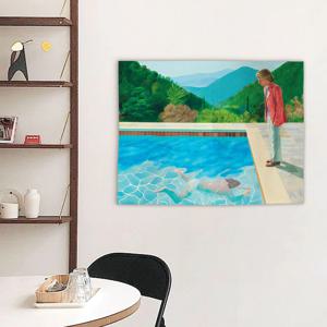 데이비드 호크니 명화 패브릭 포스터 22종 - 11.F-예술가의 초상