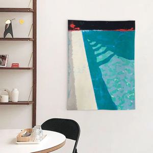 데이비드 호크니 명화 패브릭 포스터 22종 - 21.F-그림자가 있는 계단