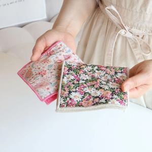 일본 리버티 페이즐리 무늬 하프 손수건 -2color