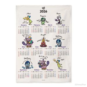 디즈니 인사이드아웃 2026 캘린더 인테리어 가리개 패브릭포스터