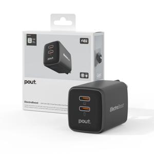 ElectroBoost 45W GaN 고속충전 어댑터(2 C타입) 블랙 화이트