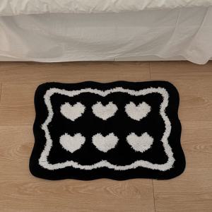 터프팅 하트 발매트 인테리어러그 소형러그 주방 욕실매트