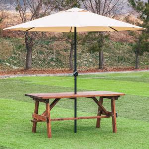 100% 통원목 야외 테이블 야외용 세트 피크닉 파라솔 정원 편의점 의자 카페 가구