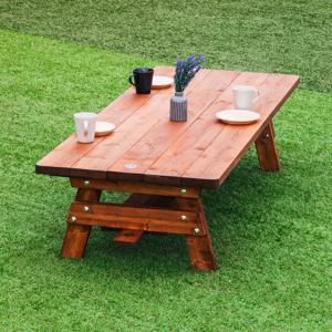 100% 통원목 낮은 야외 테이블 야외용 세트 피크닉 파라솔 정원 편의점 의자 카페 가구