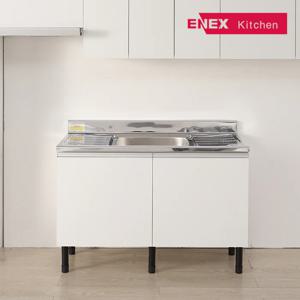 에넥스 유닉 DIY 소형 싱크대 스텐레스 개수대 1200 (중앙볼)