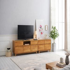 네이튼 고무나무 원목 1200/1500 거실장 TV다이