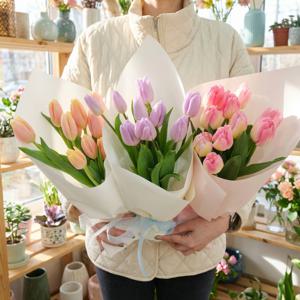 튤립 생화 꽃다발 화이트데이 졸업 입학 개업 생일 승진 꽃배달 취업 결혼 꽃선물