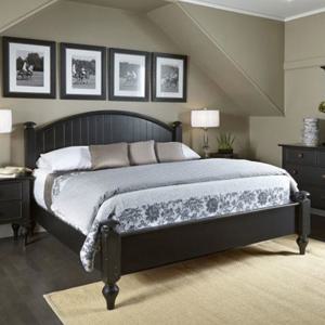 엔틱수입가구 원목 빈티지블랙 라지킹침대 1406 상단매트리스 포함상품