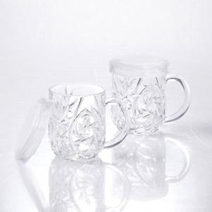 NEW 샤파이어 크리스탈 뚜껑머그 2세트 유리컵 하이볼 언더락 집들이 신혼부부