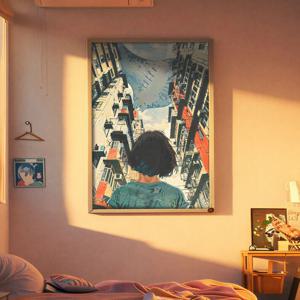 균열 - 레트로 만화 아트 인테리어 포스터 (A4~A1)