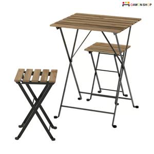 TARNO 2인용 접이식 테이블과 스툴 세트
