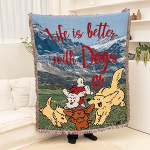 LIFE BETTER 대형 태피스트리 블랭킷 러그 4계절 선물 패브릭포스터 소파커버 식탁보