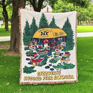 RECORD FAIR 대형 태피스트리 블랭킷 러그 4계절 선물 패브릭포스터 소파커버 식탁보