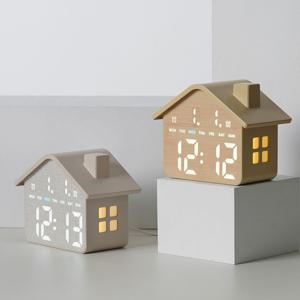 디지털 탁상시계 무소음 알람시계 인테리어 시계 디자인 led 무선 미니 집들이선물 소품