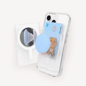 스토리너스 마카롱 아이폰 맥세이프 카드지갑 그립톡 휴대폰 거치대 2장 수납