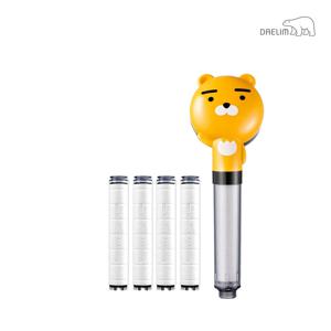 대림 디클린 카카오 샤워기(라이언) + 항균 필터(4개)