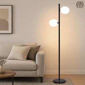 [해외] 레온 플로어 장스탠드 조명 거실 책상 협탁 무드등 스탠딩 블랙 인테리어 램프
