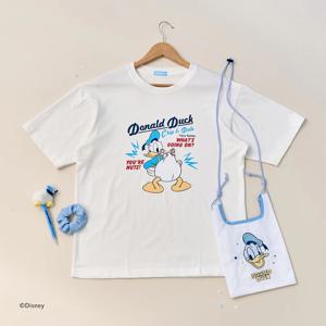 마린 도날드 덕 반팔 티셔츠 FREE 화이트