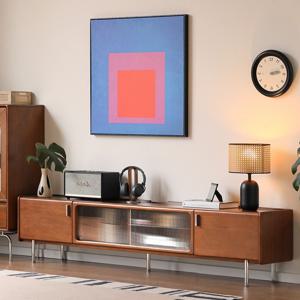 [리퍼] 레이든 드 패리스 모던 글라스 TV 수납 거실장 원목 수납 180cm