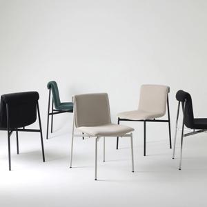 [리퍼] 르미닝 마브 넓은 좌방석 패브릭 식탁 의자 1개