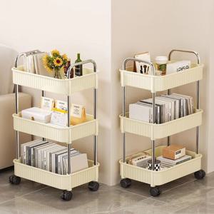 감성 주방 예쁜 틈새선반 바퀴달린 이동식 트롤리 2type
