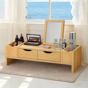 원목 감성 화장품 정리대 보관 선반 수납함 오거나이저 다용도 화장대 보관함 책상 정리함
