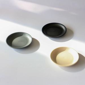 니드락 미니 원형 앞접시 5P(블랙,그레이,아이보리)