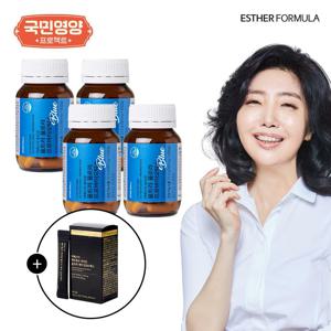 [국민영양] 여에스더 울트라 프로바이오틱스 유산균(블루) 8개월분 (390mg x 60캡슐 x 4병)+맥주효모 1박스