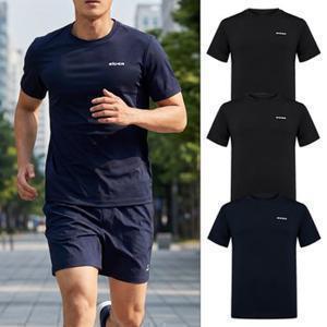 최초가 80000원 남자 기본 반팔티 3장 세트 여름 일상 겸 운동복 이너 아이스 티셔츠 DMM26296