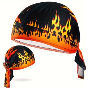 TEMU 야외 스포츠 헤드스카프 자전거 해적모자 통기성 빠른 건조 라이딩 헤드드레스