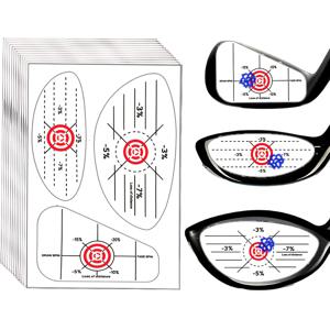 TEMU 골프 스위트 스팟 및 일관성을 위한 자가 학습을 위해 설계된 골프 임팩트 스티커. 아이언, 우드 및 클럽에 적합합니다. 이 비잔성 라벨은 오른손잡이 선수를 위한 스윙 훈련 보조 도구로 작용합니다.