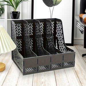 TEMU 사무용품을 위한 4단 다층 접이식 A4 파일 정리함, 문서 및 파일 데스크탑 보관용으로 디자인됨