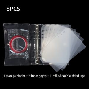 TEMU 8개/세트 대용량 네일 아트 디스플레이 북, 네일 플레이트 스타일 프레스 온 네일 디스플레이 앨범 - 네일 아트 앨범 작품 보관 북