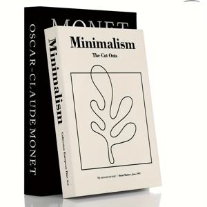 TEMU 블랙 및 베이지 색상의 스타일의 장식용 책 2개 세트. 커피 테이블, 책장 또는 벽난로 장식을 향상시키기에 이상적입니다. 할로윈, 크리스마스, 추수감사절과 같은 특별한 날에 적합합니다.