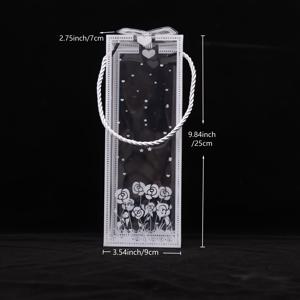 TEMU 손잡이 포함 투명 플라스틱 PVC 상자 30개, 크기 3.54x2.76x9.84인치. 액세서리, 봉제인형, 생일 파티, 꽃 장식용 및 발렌타인데이, 칠석, 스승의 날 선물 상자로 적합