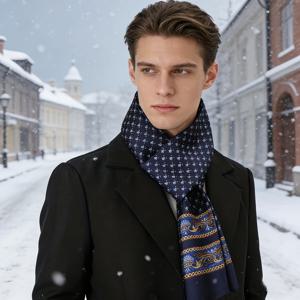 TEMU 1/3개 남성용 넥스카프, 4가지 스타일 선택 가능, 100% 폴리에스터, 새틴 Y 소재, 이중 레이어 원단, 가볍고 휴대하기 쉬움, 직사각형, 다기능, 사계절 사용 가능