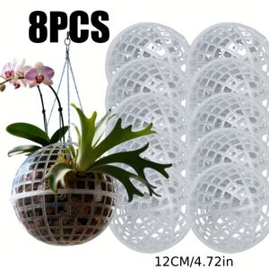 TEMU 8개 덩굴 모스 볼 조경 장식, Phalaenopsis 스태고른 마른 덩굴 식물 재배 볼, 스파그넘 모스 모양 플로팅 볼, 실내 및 실외 정원 가꾸기 수경 재배 고정 추가