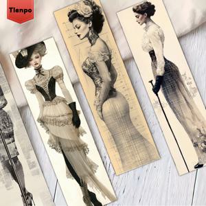 TEMU 32개 추상 북마크 - 책 애호가를 위한 우아한 여성 북마크, 긴 슬림 페이지 마커, 선생님과 사서를 위한 완벽한 선물, DIY 콜라주 & 다이어리용