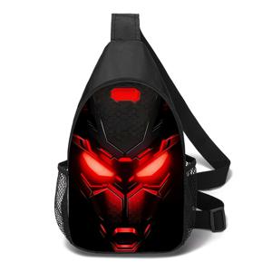 TEMU 멋진 프린팅 패턴 남성용 체스트백, 아웃도어 스포츠 크로스백, 휴대폰 이어폰 지갑 정리함, 트렌디한 패션 숄더백