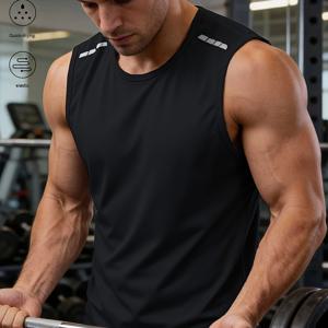TEMU 남성용 운동 탱크 탑, 피트니스 트레이닝 및 야외 활동에 적합