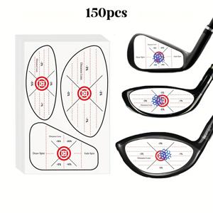 TEMU 150/300개 골프 임팩트 테이프 - 자가 교육용 스위트 스팟 & 일관성 분석, 철제 및 우드 클럽용 비잔여 스윙 트레이닝 보조기구, 오른손잡이 골퍼를 위한 혼합 색상 디자인, 크리스마스, 새해, 아버지의 날 선물에 완벽한 골프 훈련 보조 도구, 정밀 골핑 도구, 잔여 없는 스티커