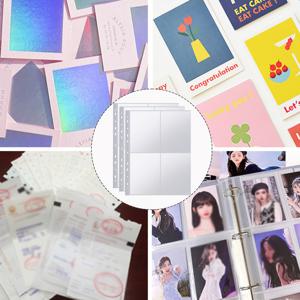 TEMU A4 사진 슬리브 80개입 | A4 포켓 홀 320개, 4단, 양면 4홀 보호 | 앨범 액세서리, A4 2/3/4 링 바인더에 적합 | A4 사진 슬리브 (A4 사진 커버)